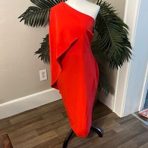 Lavish Alice Size 14 One Shoulder Red Cocktail Dress